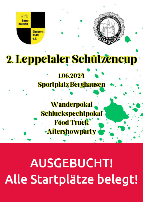 Plakat des 2. Leppetaler Schützencups