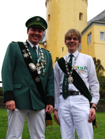 Unsere erfolgreichen Majestäten: König Josef Günther und Prinz Benjamin Stötzel