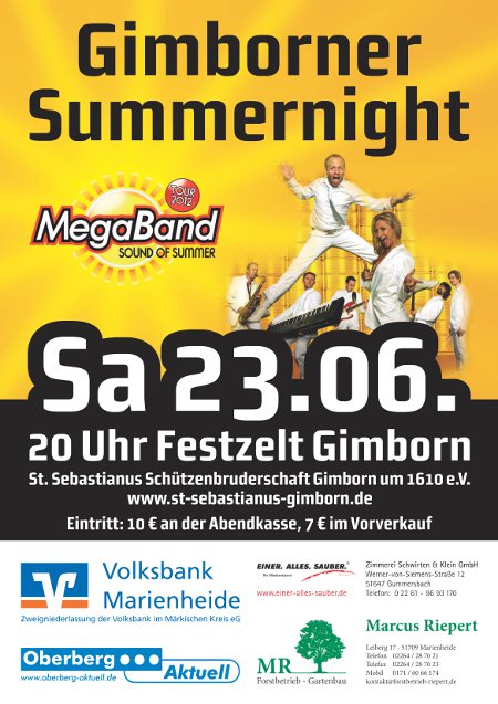 Plakat Disco Schützenfest 2012