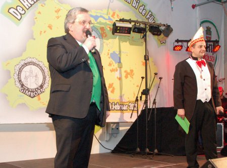 Stefen Meisenberg und Sven Wottrich eröffneten das Winterschützenfest.