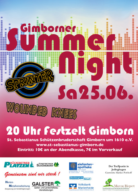 Plakat Disco Schützenfest 2016