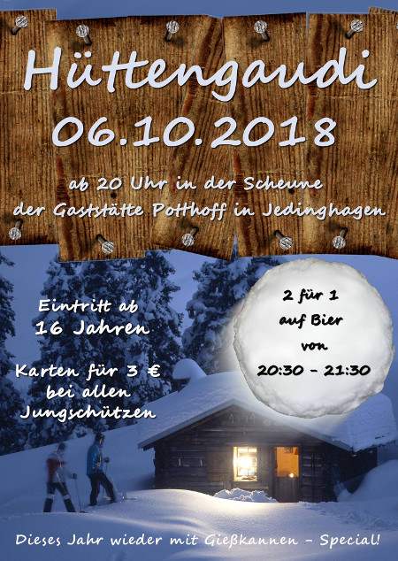 Flyer Hüttengaudi 2018