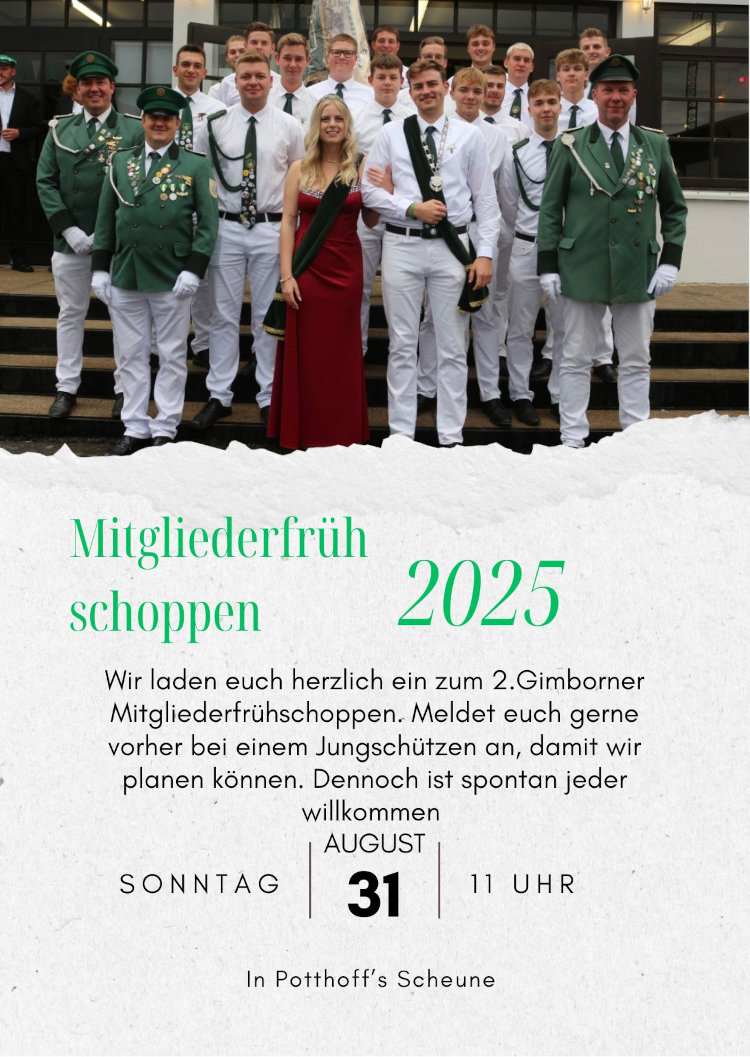 Einladung Mitgliederfrühschoppen