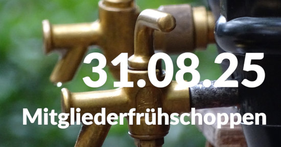 Einladung zum 2. Mitgliederfrühschoppen