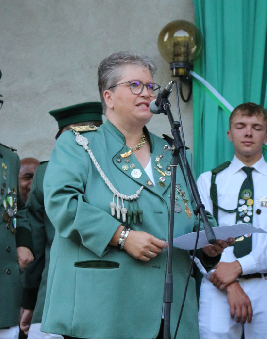 Vorsitzende der Marienheide Schützen Ines Wölky