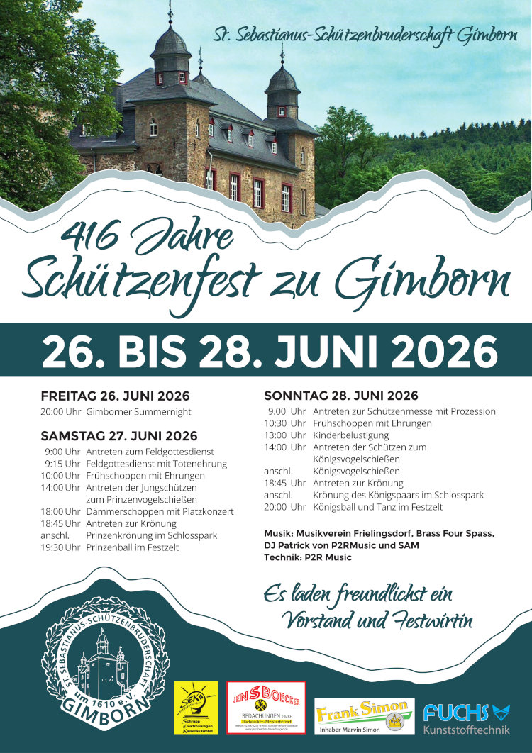 Plakat Schützenfest 2026