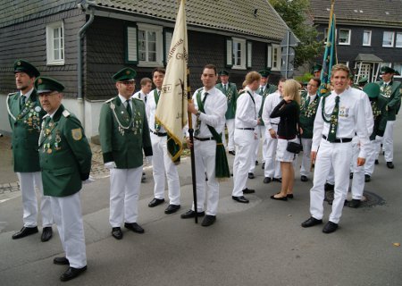 Die Gimborner Delegation in Hüsenbusch