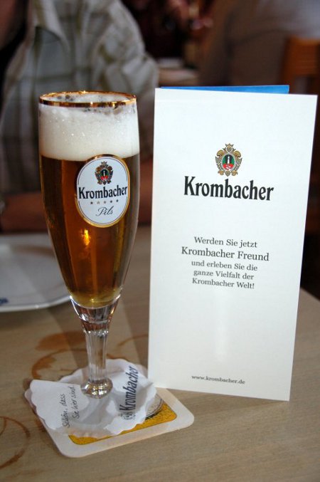 Glas Krombacher Pils