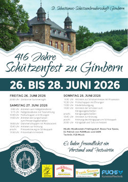 Plakat Schützenfest 2026